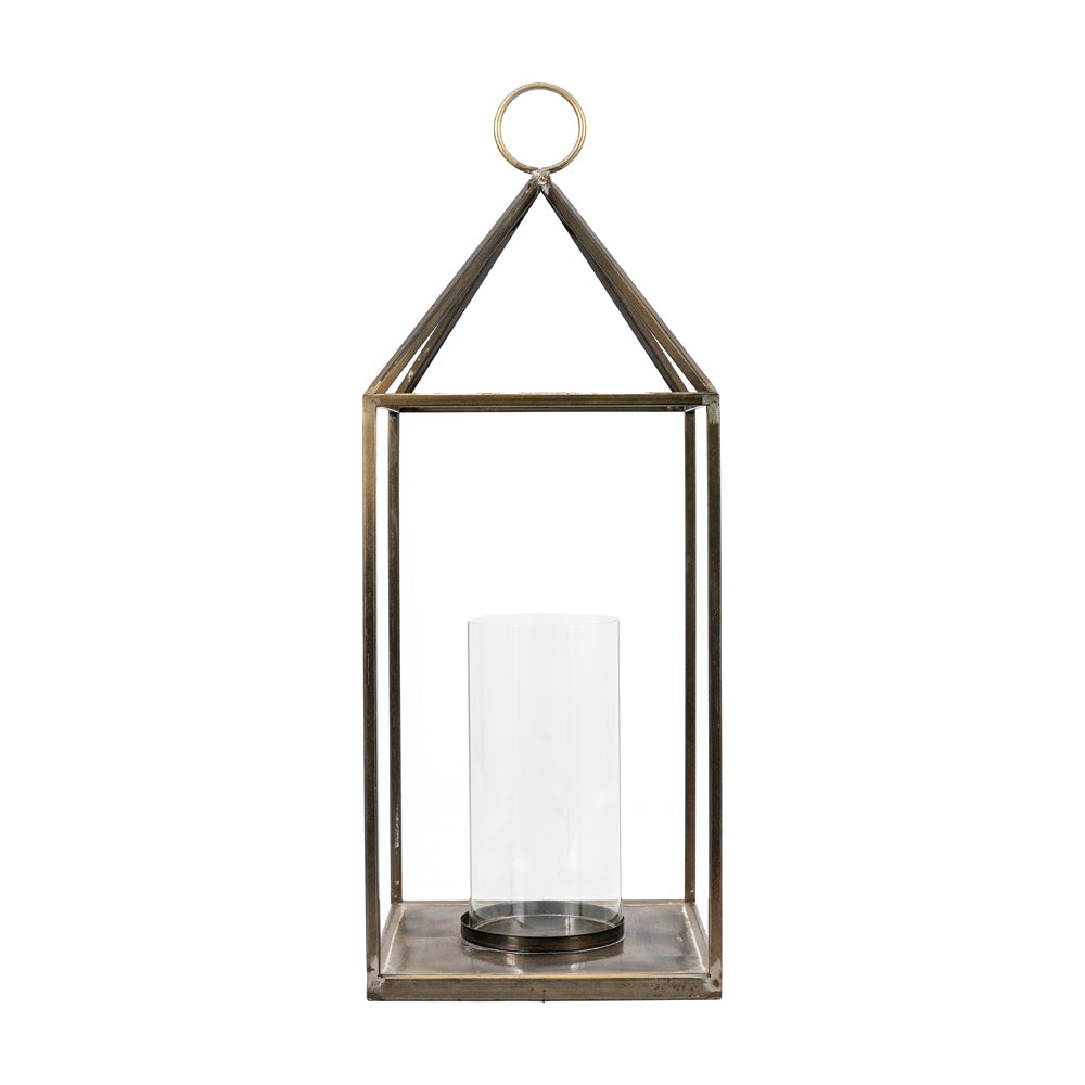 Gallery Interiors Hoxton Lantern In Bronze Loutlet