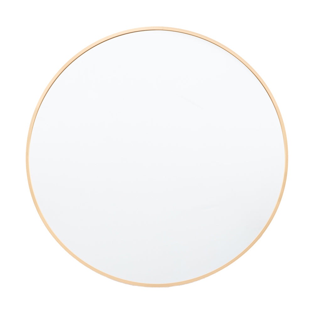 Product photograph of Gallery Interiors Yarlett Round Wall Mirror In Gold Outlet from Olivia's