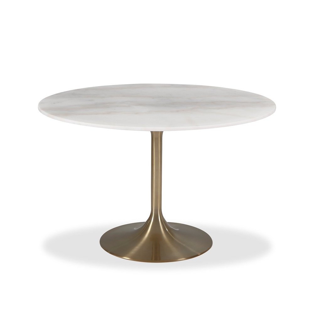 Product photograph of Liang Eimil Telma 4 Seater Dining Table Brushed Brass Large from Olivia's