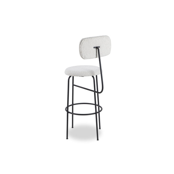 Product photograph of Liang Eimil Seclus Bar Stool - Boucle Sand Outlet from Olivia's.