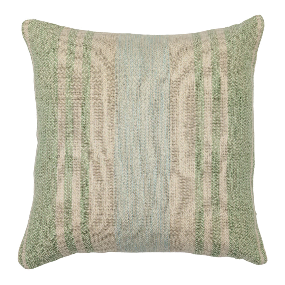 Gallery Interiors Lalla Stripe Cushion Green Outlet