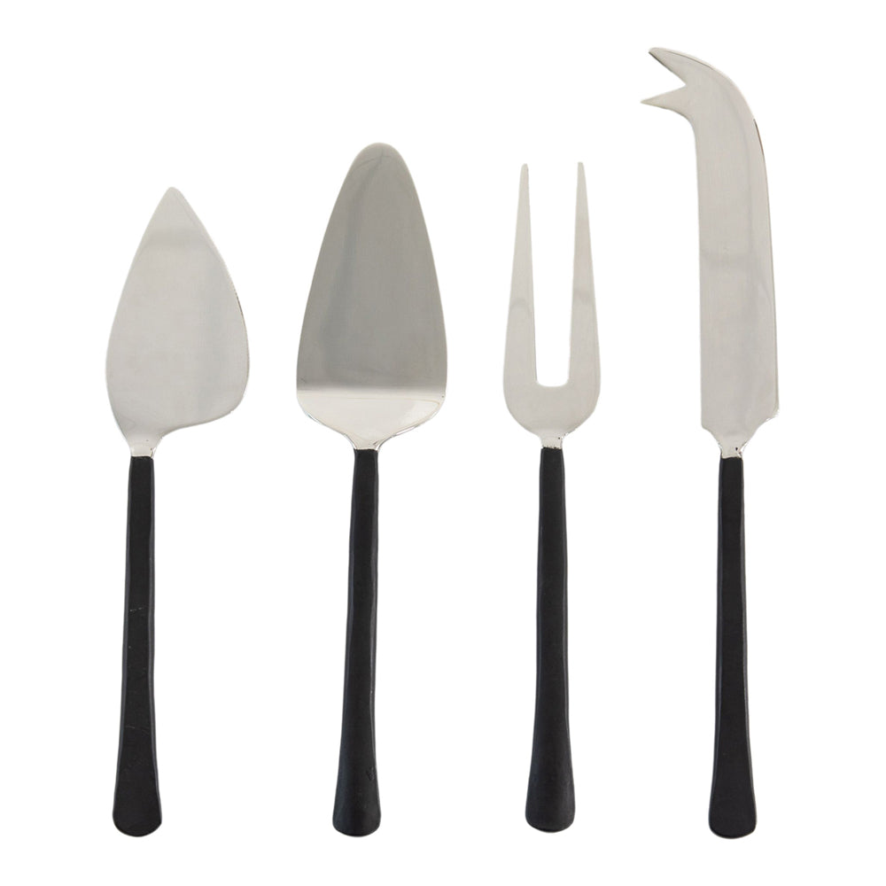 Product photograph of Gallery Interiors Set Of 4 Macclelland Cheese Knife Black Gallery from Olivia's