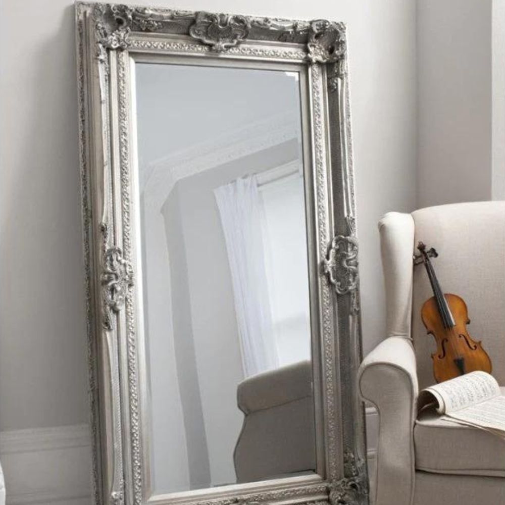 Product photograph of Gallery Interiors Valois Leaner Mirror Black from Olivia's.