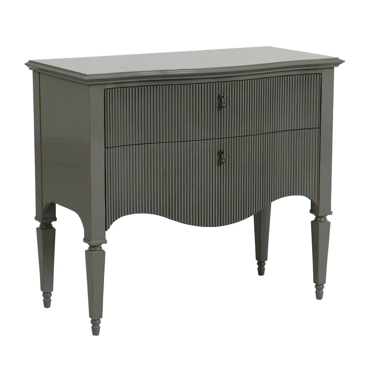 Mindy Brownes Camille Two Drawer Chest In Grey Green