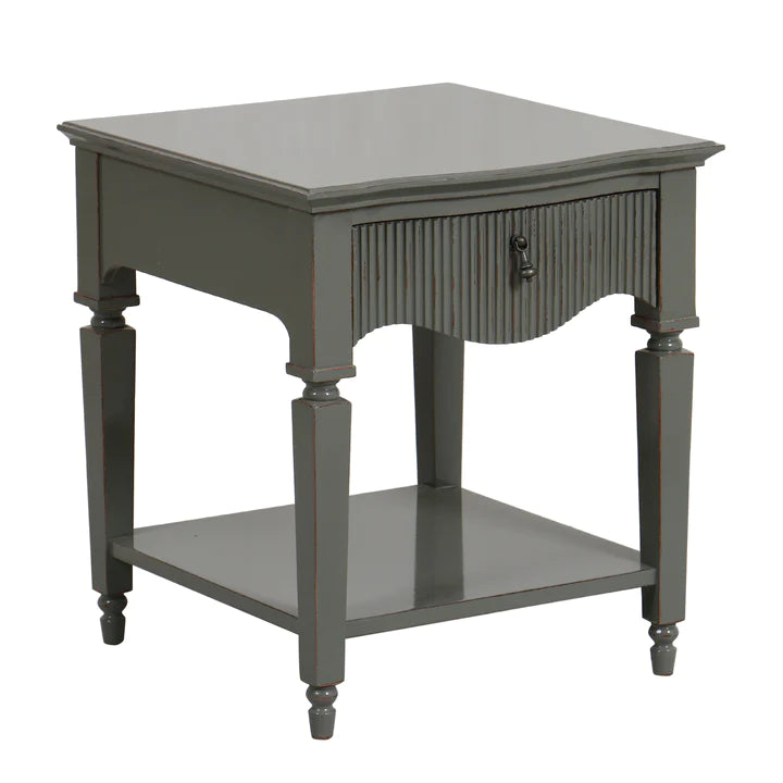 Product photograph of Mindy Brownes Camille Side Table In Grey Green from Olivia's