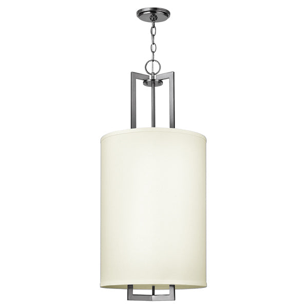 Product photograph of Elstead Hinkley Hampton 3 Pendant Light Antique Nickel Outlet from Olivia's