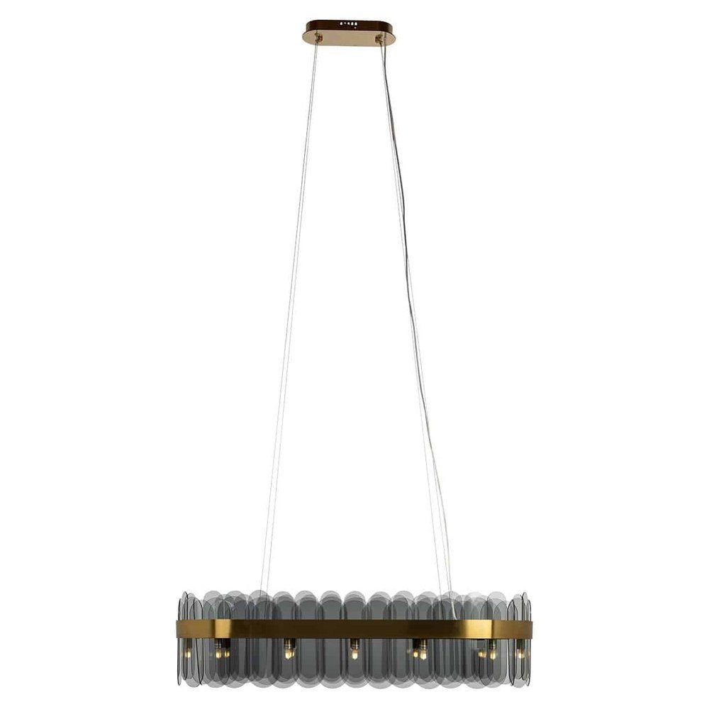 Product photograph of Richmond Interiors Julio Pendant Lamp In Brushed Gold from Olivia's