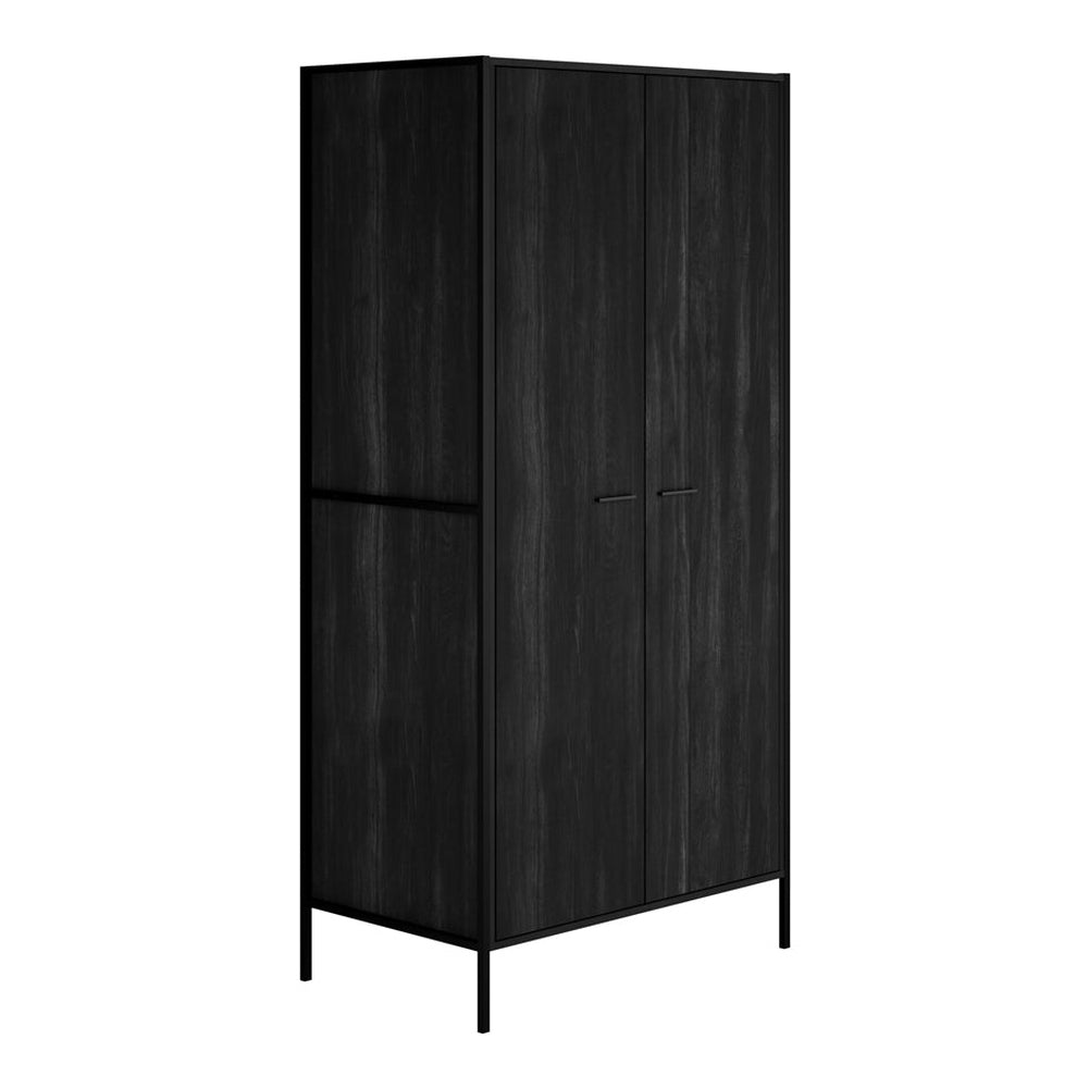 Oco Lochan 2 Door Wardrobe In Black