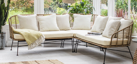 scandi style garden sofa seating set