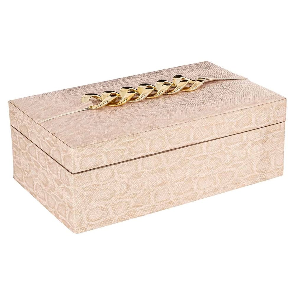 Product photograph of Richmond Interiors Noell Storage Box In Pink from Olivia's