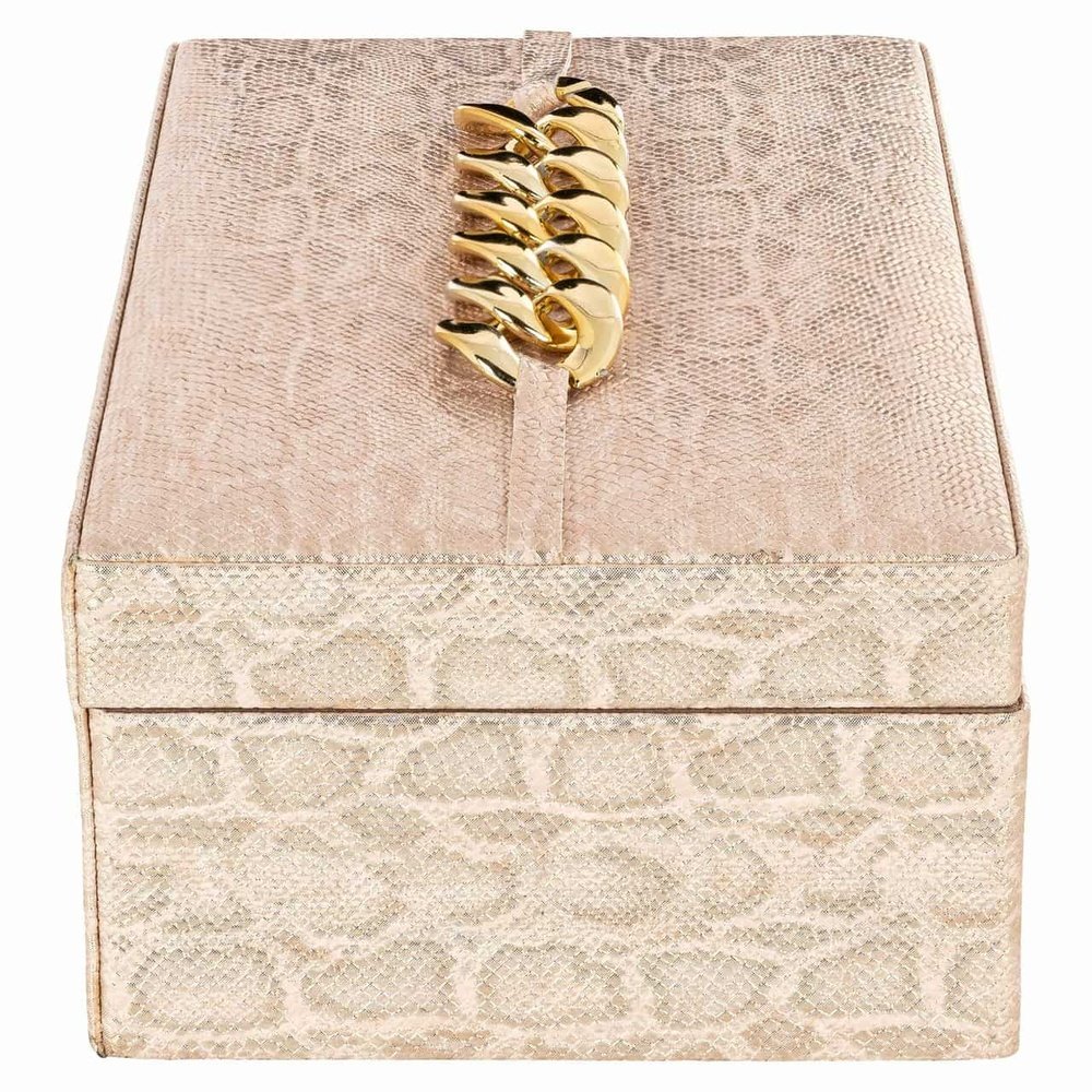 Product photograph of Richmond Interiors Noell Storage Box In Pink from Olivia's.