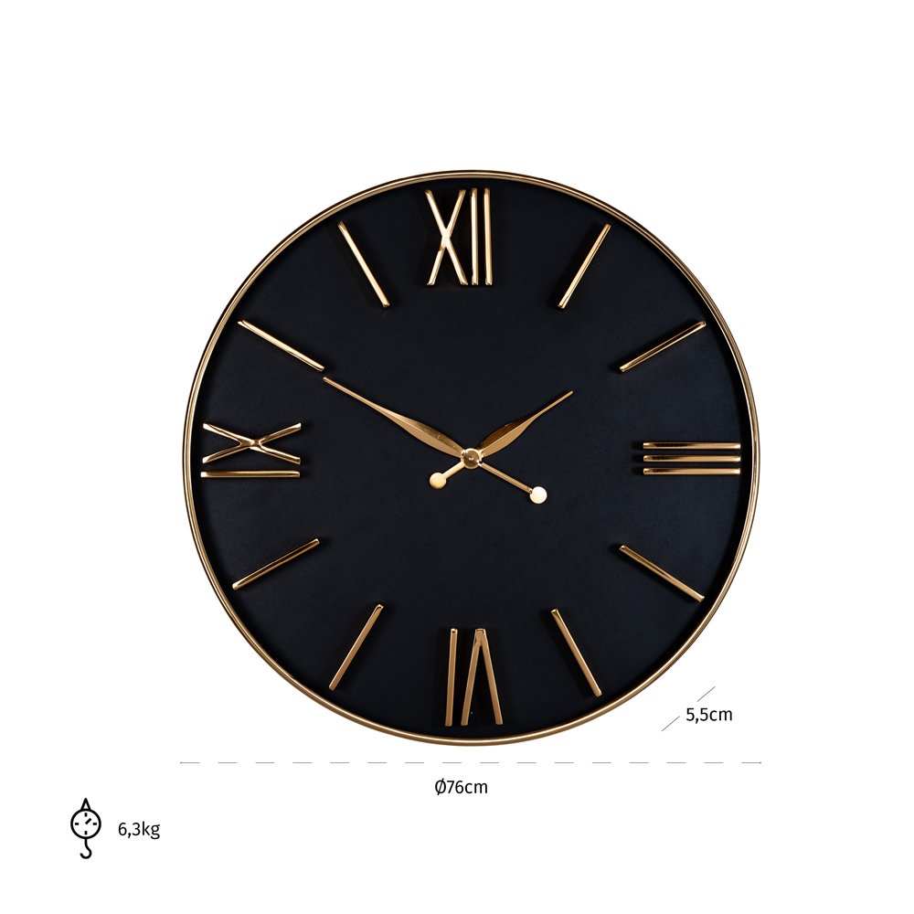 Product photograph of Richmond Interiors Lyem Clock from Olivia's.