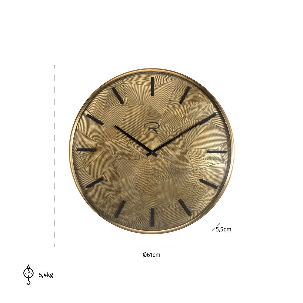 Product photograph of Richmond Interiors Alford Clock from Olivia's.