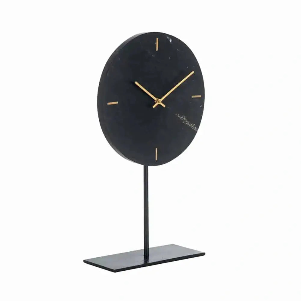 Product photograph of Richmond Interiors Brett Clock In Standard Black from Olivia's