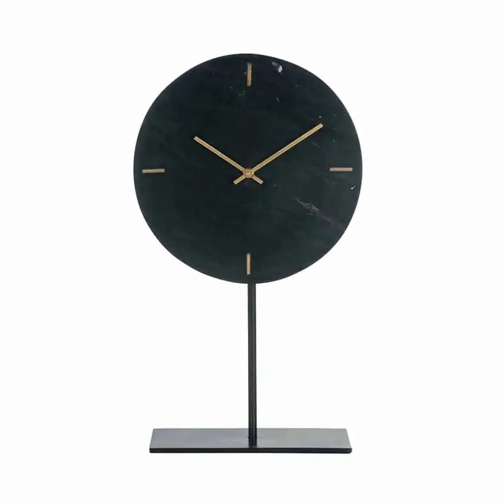 Product photograph of Richmond Interiors Brett Clock In Standard Black from Olivia's.