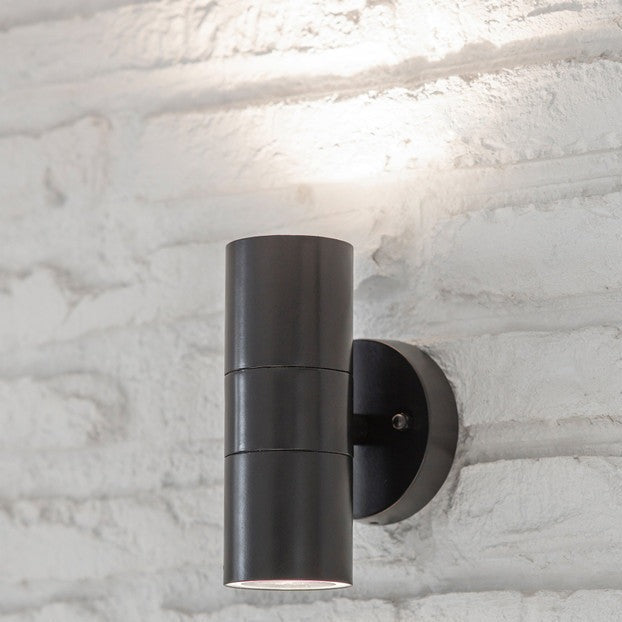 Product photograph of Garden Trading Regent Outdoor Up Down Light In Carbon Outlet from Olivia's