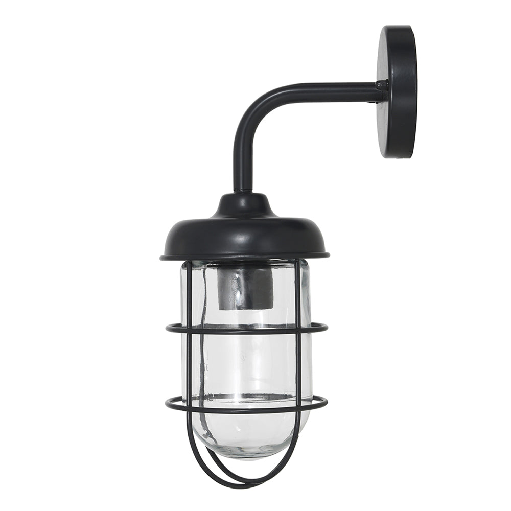 Product photograph of Garden Trading Harbour Outdoor Wall Light In Carbon Outlet from Olivia's