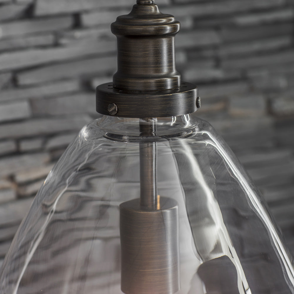 Product photograph of Garden Trading Hoxton Bullet Pendant Light In Antique In Bronze Outlet from Olivia's.