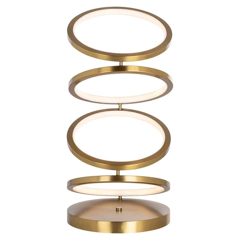 Product photograph of Richmond Interiors Jaimin Table Lamp In Brushed Gold from Olivia's