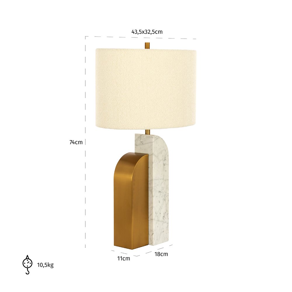 Product photograph of Richmond Interiors Liliana Table Lamp from Olivia's.
