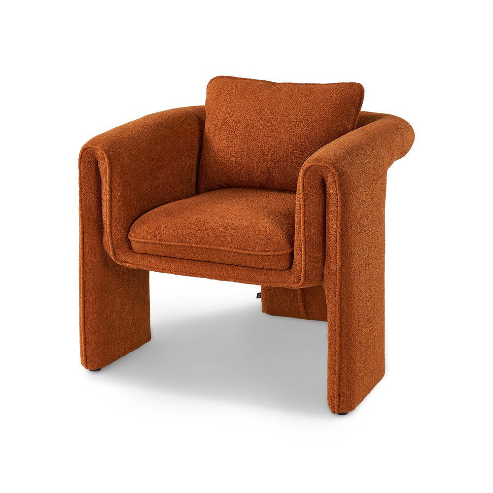 Product photograph of Liang Eimil Bloom Occasional Chair Lander Rust from Olivia's