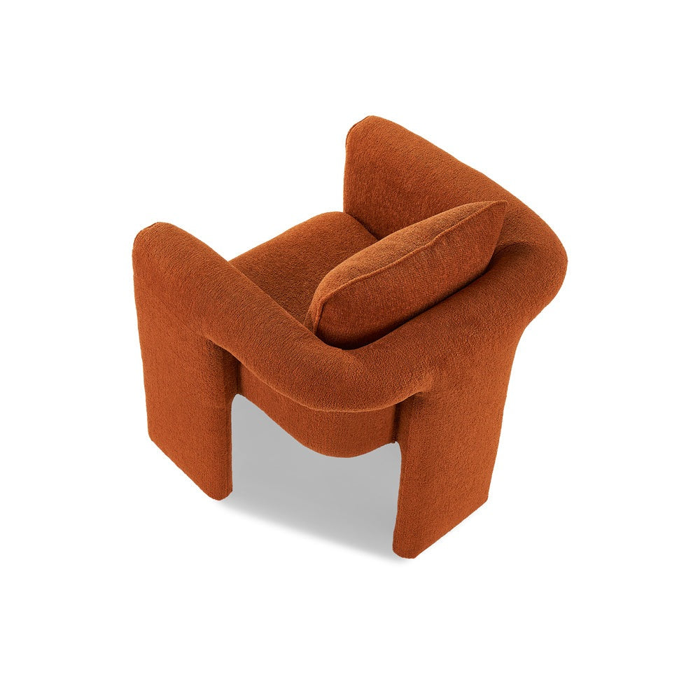 Product photograph of Liang Eimil Bloom Occasional Chair Lander Rust from Olivia's.