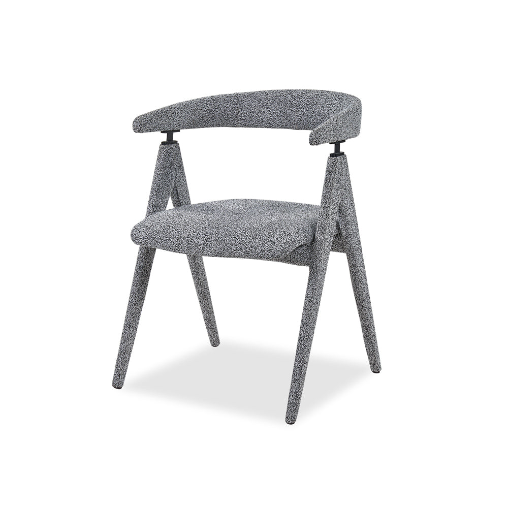 Product photograph of Liang Eimil Kelly Dining Chair Cordoba Speckle Grey from Olivia's