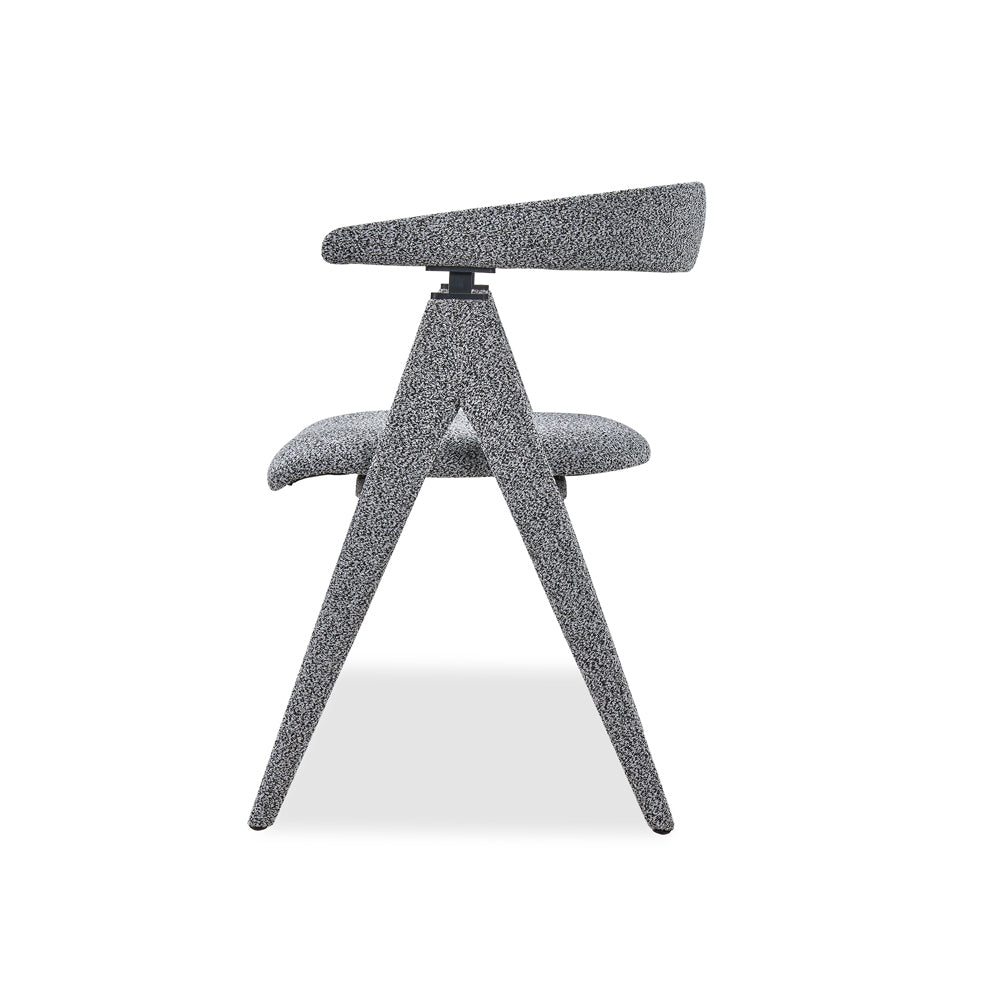 Product photograph of Liang Eimil Kelly Dining Chair Cordoba Speckle Grey from Olivia's.