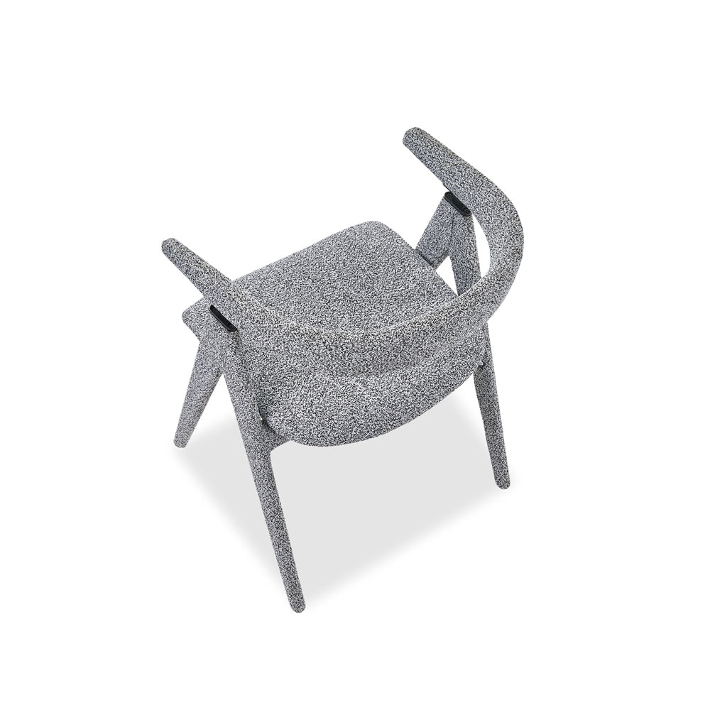 Product photograph of Liang Eimil Kelly Dining Chair Cordoba Speckle Grey from Olivia's.