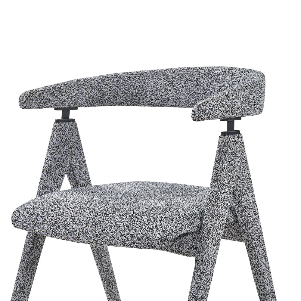 Product photograph of Liang Eimil Kelly Dining Chair Cordoba Speckle Grey from Olivia's.