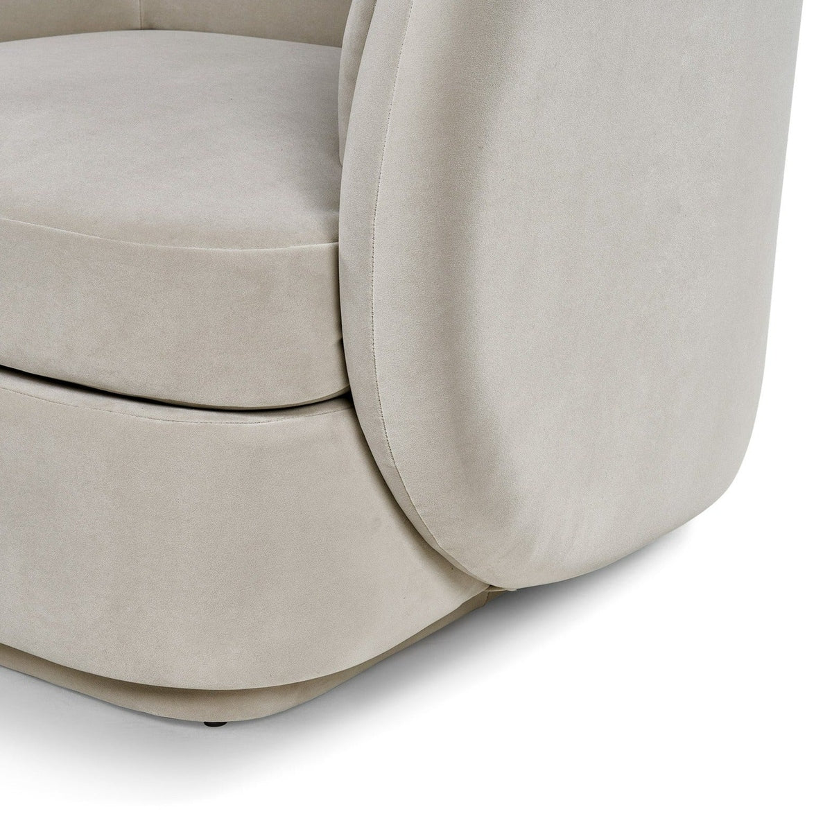 Product photograph of Liang Eimil Chantal Occasional Chair Kaster Pebble from Olivia's.