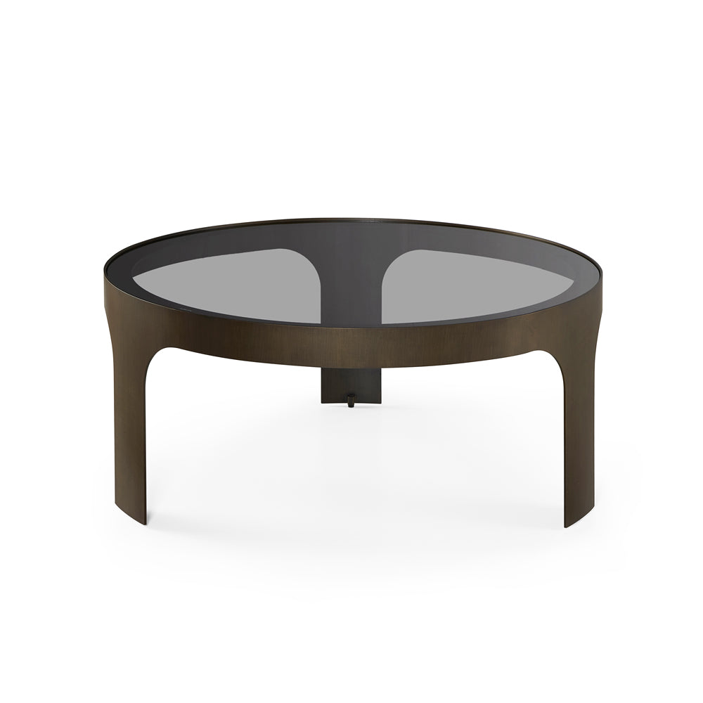 Product photograph of Liang Eimil Arch Coffee Table Antique Bronze Smoked Black from Olivia's