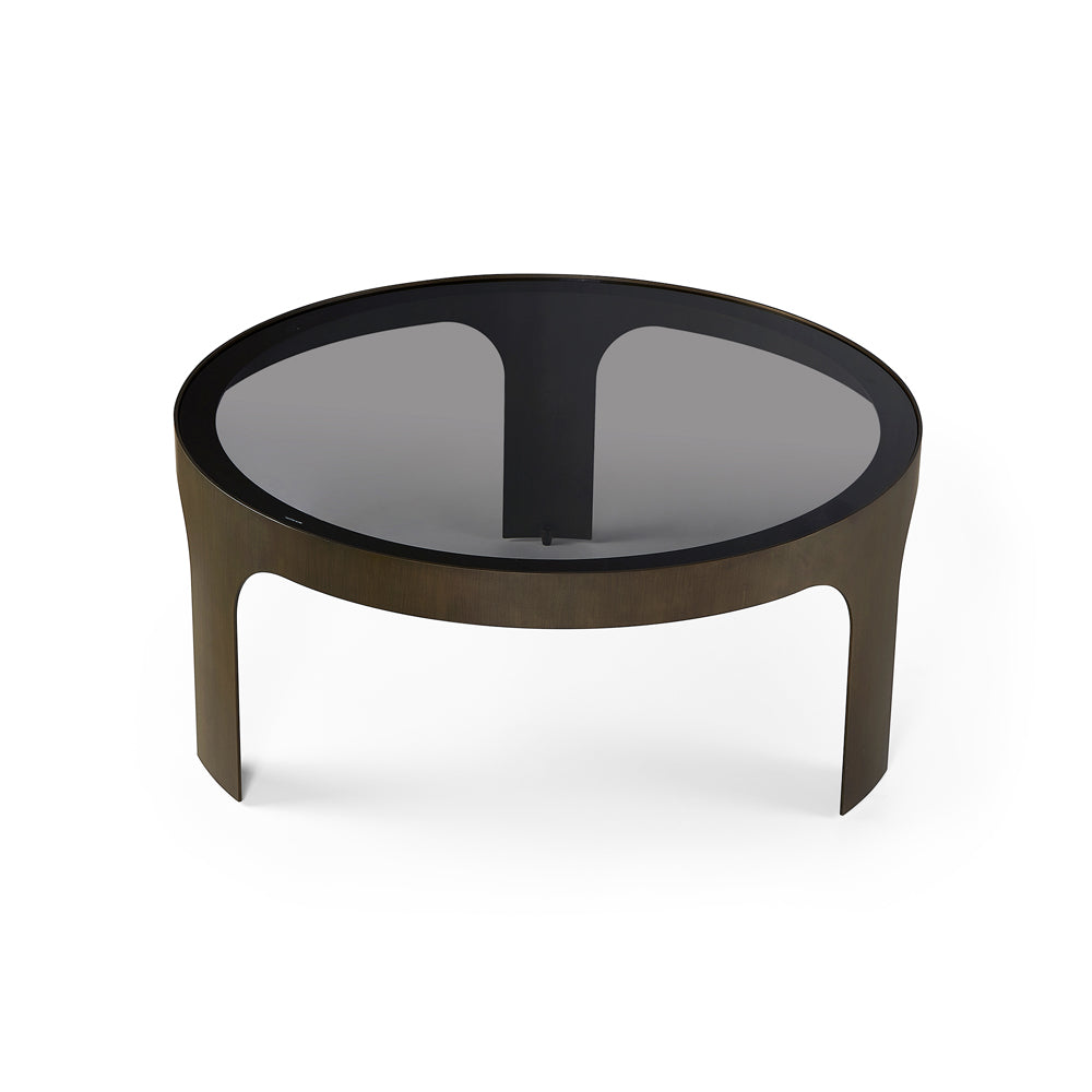 Product photograph of Liang Eimil Arch Coffee Table Antique Bronze Smoked Black from Olivia's.