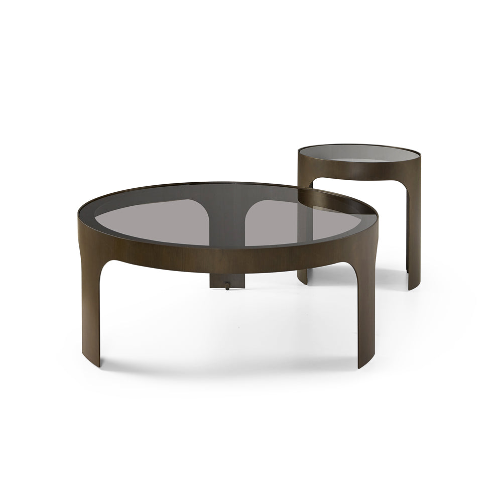 Product photograph of Liang Eimil Arch Coffee Table Antique Bronze Smoked Black from Olivia's.