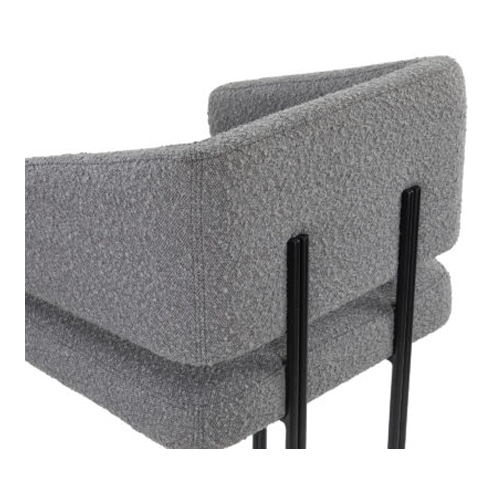 Product photograph of Liang Eimil Tatler Bar Stool Boucle Grey Outlet from Olivia's.