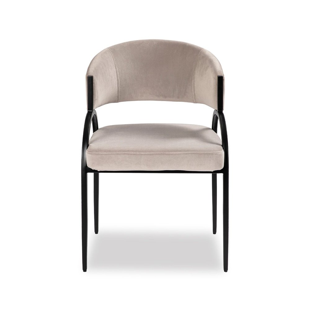 Product photograph of Liang Eimil Pavilion Dining Chair In Kaster Light Grey Outlet from Olivia's.