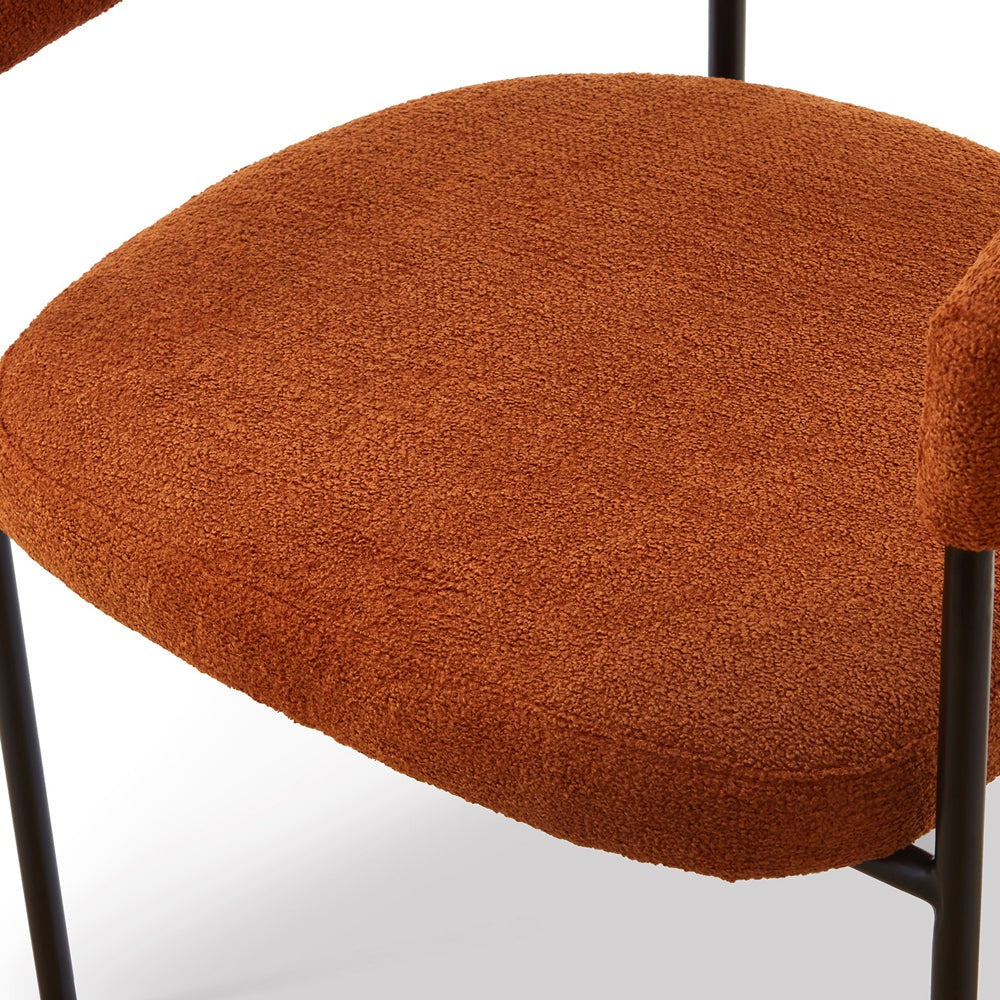 Product photograph of Liang Eimil Katania Dining Chair Lander Rust from Olivia's.