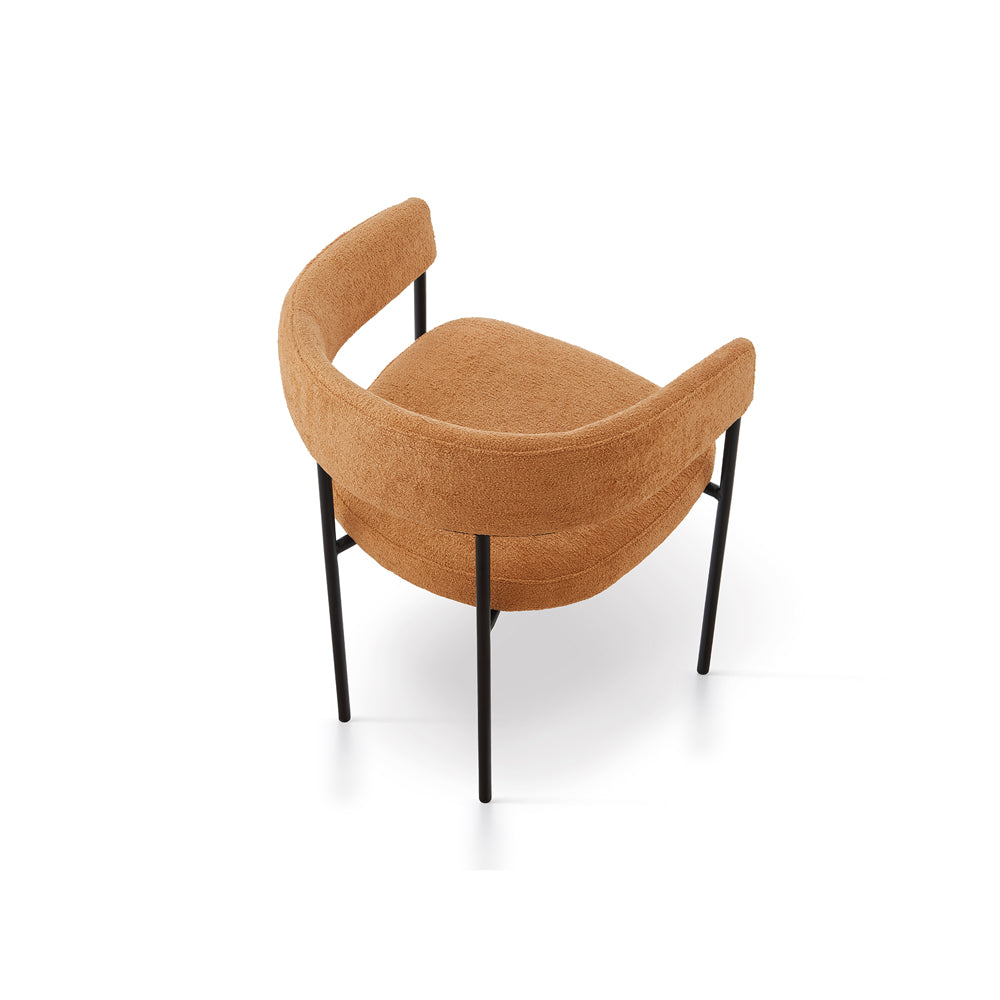 Product photograph of Liang Eimil Katania Dining Chair Lander Ochre from Olivia's.