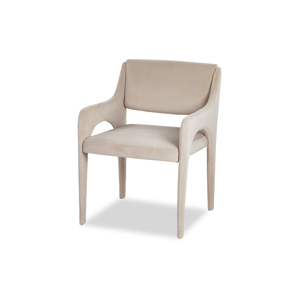Product photograph of Liang Eimil Godard Dining Chair Kaster Ii Pebble from Olivia's