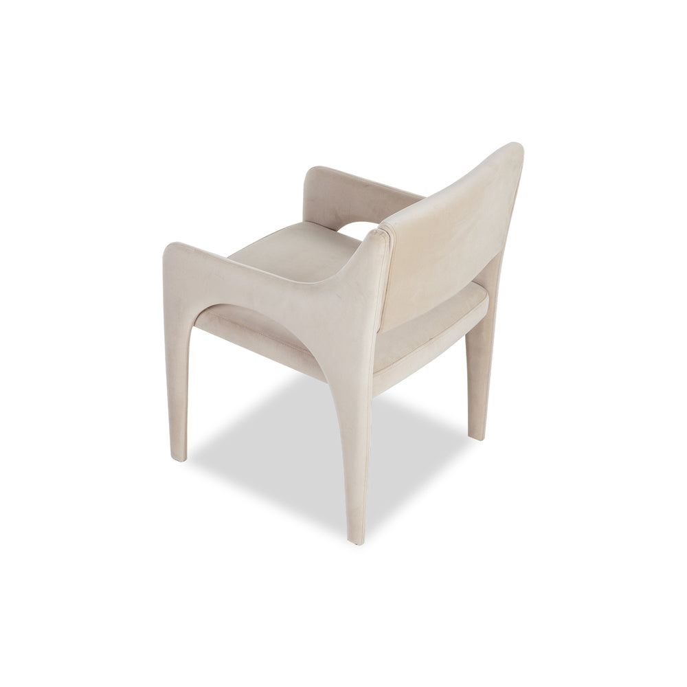 Product photograph of Liang Eimil Godard Dining Chair Kaster Ii Pebble from Olivia's.