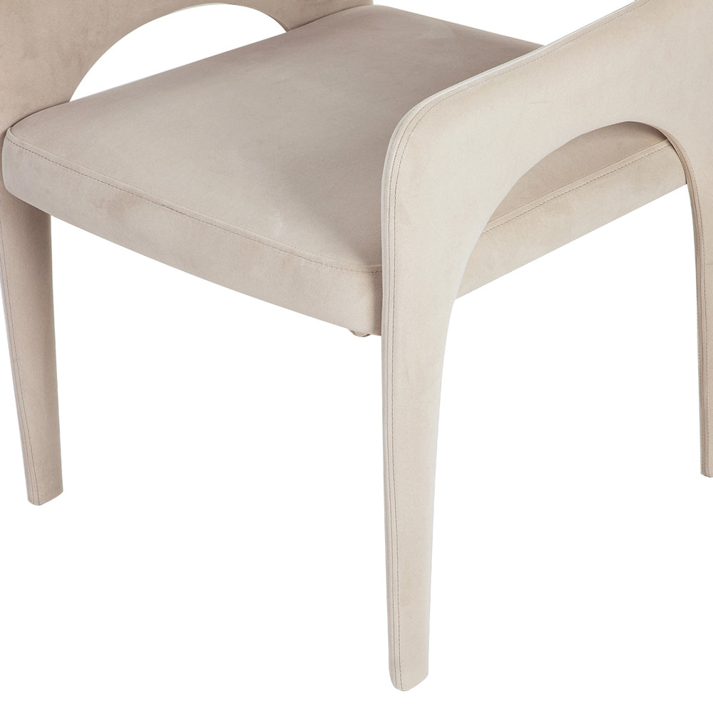 Product photograph of Liang Eimil Godard Dining Chair Kaster Ii Pebble from Olivia's.