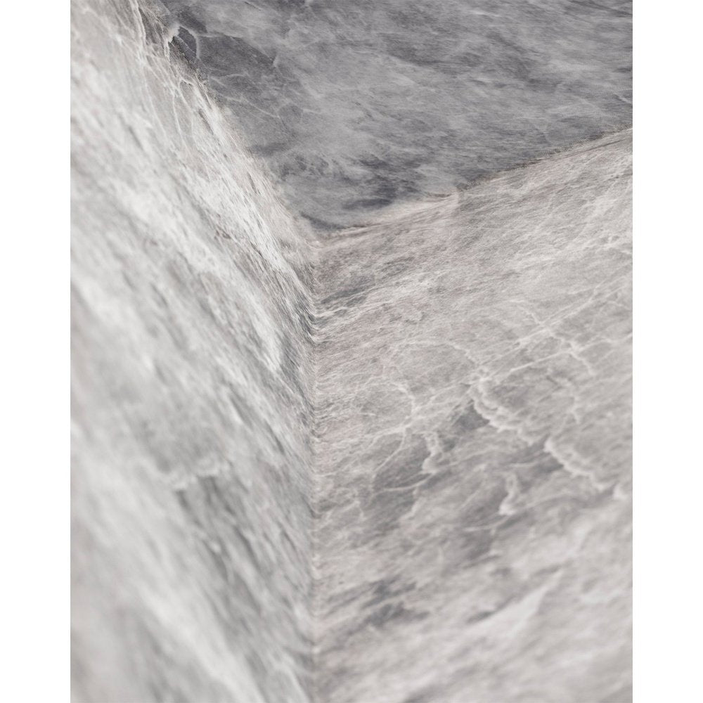 Product photograph of Liang Eimil Long Pedestal In Faux Marble Concrete Grey from Olivia's.