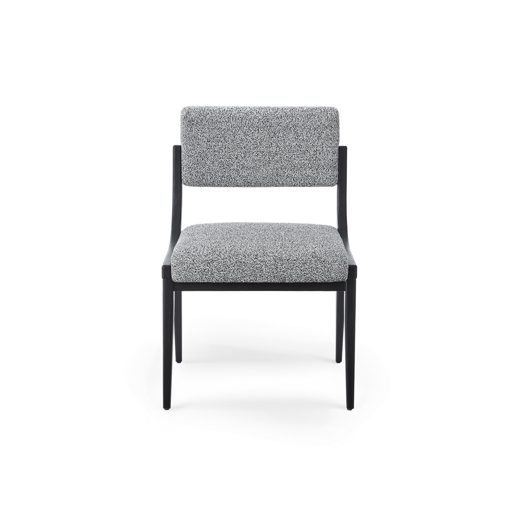 Product photograph of Liang Eimil Miami Dining Chair Cordoba Speckle Grey Matt Black from Olivia's