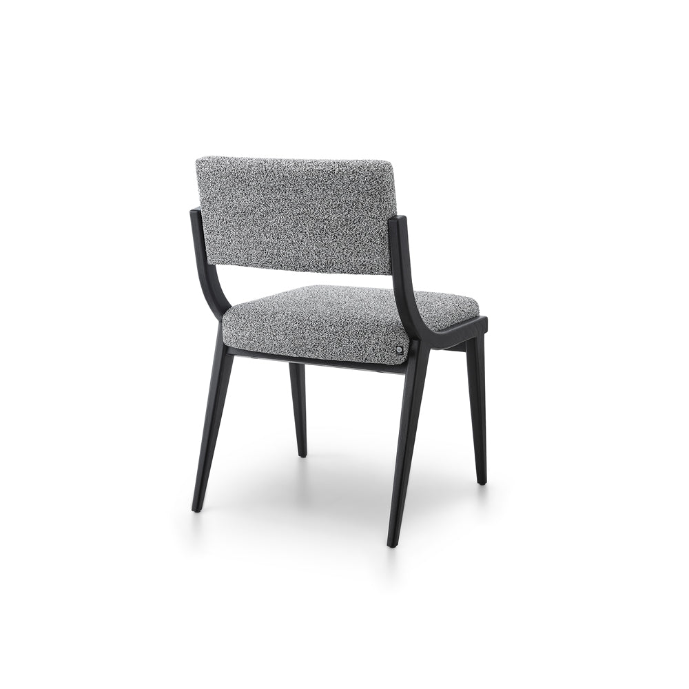 Product photograph of Liang Eimil Miami Dining Chair Cordoba Speckle Grey Matt Black from Olivia's.