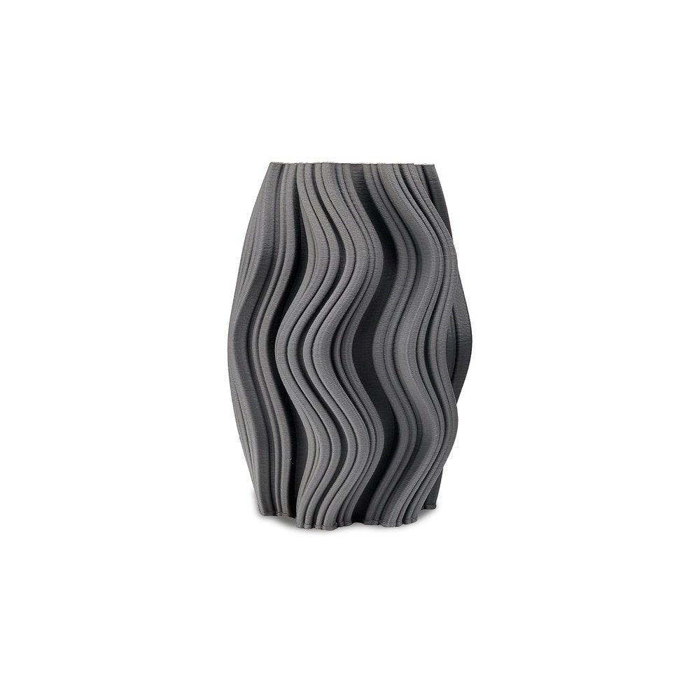 Product photograph of Liang Eimil Anthra Ceramic Vase In Dark Grey from Olivia's