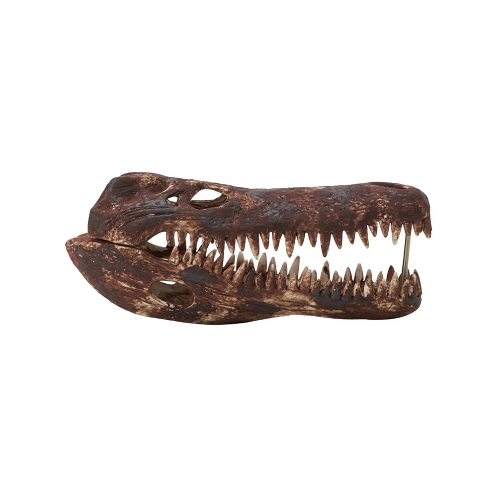 Product photograph of Liang Eimil Croco Ceramic Sculpture Brown from Olivia's
