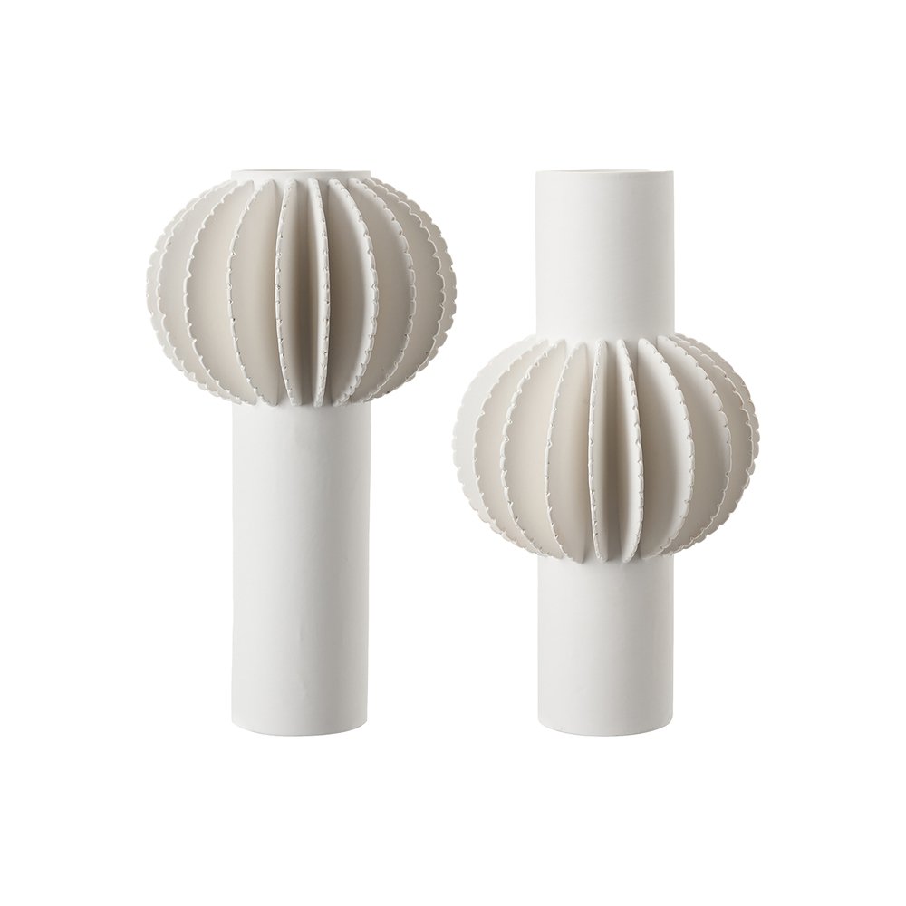 Product photograph of Liang Eimil Lara Ceramic Vase White from Olivia's.