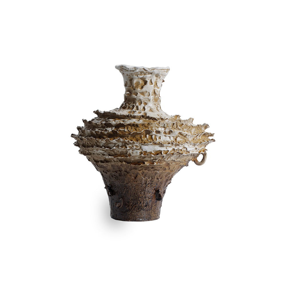 Product photograph of Liang Eimil Palmeria Vase Brown from Olivia's