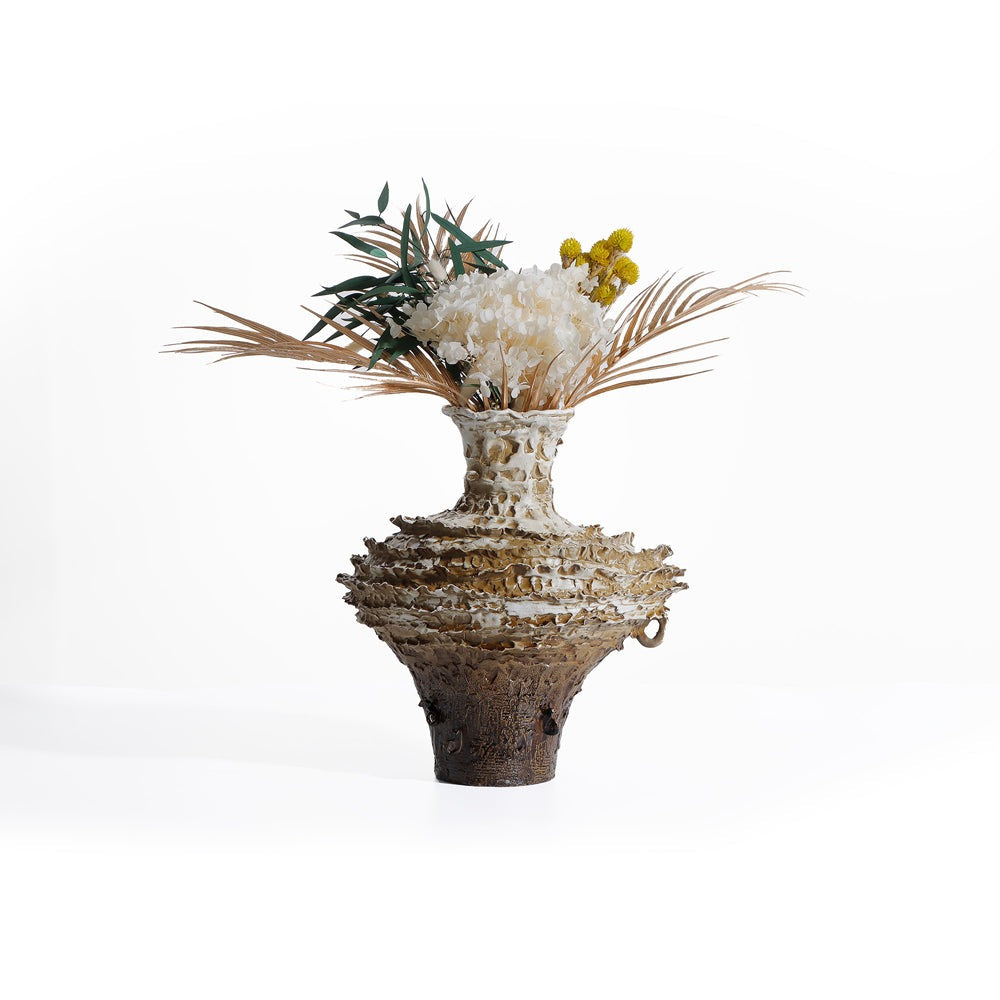 Product photograph of Liang Eimil Palmeria Vase Brown from Olivia's.