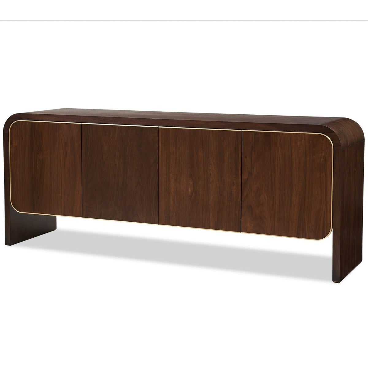 Product photograph of Liang Eimil Walter Sideboard In Natural Walnut Brass from Olivia's